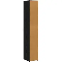 vidaXL Highboard Zwart eiken 30 x 41 x 185 cm Bewerkt hout
