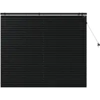 vidaXL Venetiaanse jaloezie Zwart 155 x 130 cm 35 mm