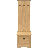 vidaXL hal kast BODO Honing bruin 50 x 40 x 156,7 cm