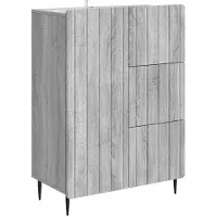 vidaXL Dressoir Grijs sonoma 66 x 34,5 x 91,5 cm Bewerkt hout