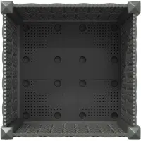 vidaXL - Tuin - planter - met - wielen - Lichtgrijs - 40 - x - 40 - x - 44 - cm - PP