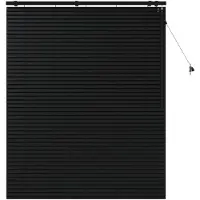 vidaXL Venetiaanse jaloezie Zwart 140 x 160 cm 35 mm