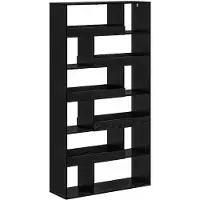 vidaXL Boekenkast 100 x 33 x 156,5 cm Bewerkt hout Zwart eiken