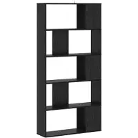 vidaXL Boekenkast Zwart eiken 80,5 x 23,5 x 162,5 cm PB