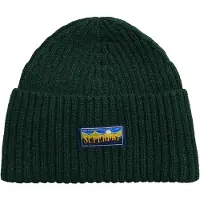 Superdry Radar Beanie van Wolmix Groen Grootte: 1SIZE