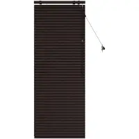 vidaXL Venetiaanse jaloezie Donkerbruin 65 x 160 cm 35 mm
