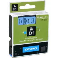 Dymo 45016 (S0720560) Tape Zwart op blauw (12 mm)