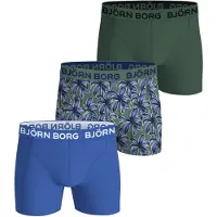 Björn Borg Cotton Stretch Boxers 3-pack Blauw | Maat: L