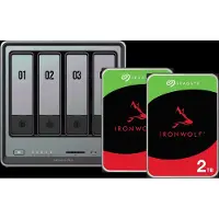 UGREEN NASync DXP4800 Plus + Seagate IronWolf 2 To Lot de 2