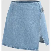 Hiccups for Kids Hoge Taille Denim Skorts
