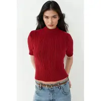 Hiccups for Kids Korte Mouw Halve Turtleneck Haar Vlecht Gebreid Trui