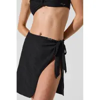 Karl Lagerfeld Karl Rib Short Pareo Black Maat: M | Bikini's Outlet | Dames | Zwart