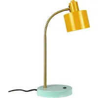 Dyberg Larsen Bureaulamp Ocean Flex, geel / oranje, Woon-/ Eetkamer, metaal, Scandinavisch, bureaulamp