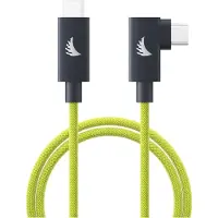 Angelbird USB-C 4.0 Solid Flex Kabel, haaks, kleur: limoengroen, lengte: 32 cm / 1 voet