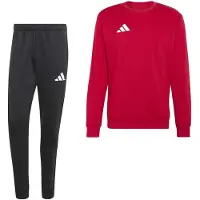 Adidas Entrada 26 Crew Sweater Joggingpak Rood Zwart