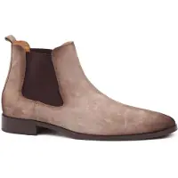 Suitable Chelsea Boot Suede Beige | Taupe | Maat 45
