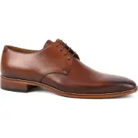 Suitable Leren Herenschoen Donkercognac | Cognac | Maat 45