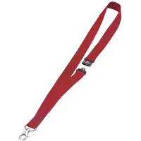 Durable keycord met karabijnhaak rood (10 stuks)