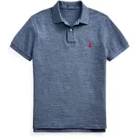 Ralph Lauren Heren Slim fit piqué poloshirt marine (3XL), Blauw, Casual, Katoen, Korte mouwen, Marineblauw 710548797012