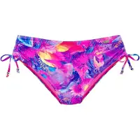 Venice beach Bikinibroek geel / lila / violetblauw / neonroze