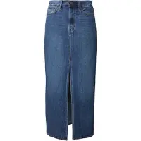 Levi's Rok 'Ankle Column Skirt' donkerblauw