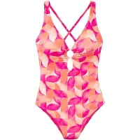 LASCANA Badpak oranje / abrikoos / perzik / pink