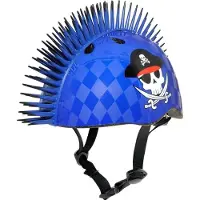 Raskullz Piraten Mohawk kinderhelm, blauw, maat 50-54 cm. Blauw, maat 50-54 cm