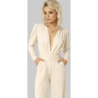 Madnezz House Jumpsuit 'Kombinezon Sally' crème