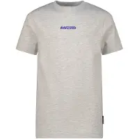 Raizzed T-shirt grijs melange Jongens Katoen Ronde hals Logo - maat 140