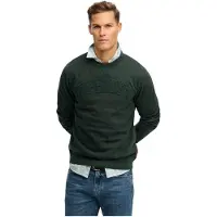 Superdry Heren Sweatshirt Vintage Athletic Tonaal groen (L), Casual, Katoen M2014382A