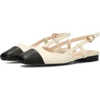 Haboob Muiltjes 'Bisou' beige / zwart