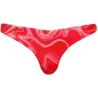 Superdry Dames Bikinibroekje met gedurfde roze print (XL), Strandkleding, Gerecycled polyester, Duurzaam W3010389A