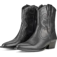 PS Poelman Cowboylaarzen 'Moco' zwart