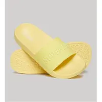 Superdry Dames Veganistische teenslippers met geel logo (36/37), Plat, Geen, Strandkleding WF310216A