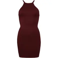 Superdry Dames Maroon olympisch mini jurkje (M), Casual, Granaatappel, Modaal, Mouwloos / spaghettibandjes W8011537A
