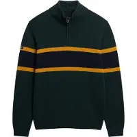 Superdry Trui nachtblauw / mosterd / donkergroen