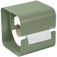 Wenko toiletrolhouder Lizan groen - metaal - zonder boren