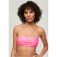 Superdry Bandeaubikinitop met Logo Roze Grootte: 38