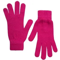 Superdry Klassieke Gebreide Handschoenen Roze Grootte: M/L