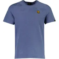PME Legend Heren Polo's & T-shirts Short Sleeve R-neck Jacquard Jersey - Blauw - Maat 3XL