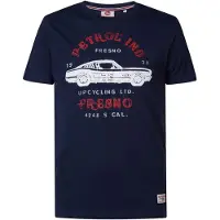 Petrol Industries Shirt navy / rood / wit