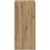 vidaXL Dressoir Artisanaal eiken 30 x 41 x 93 cm Bewerkt hout