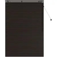 vidaXL Venetiaanse jaloezie Donkerbruin 120 x 160 cm 35 mm