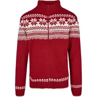 Brandit Gebreid vest rood / wit