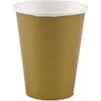 Amscan Gouden Partybekers 250ml - 8 Stuks
