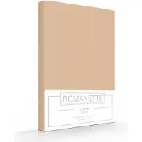 Romanette Kussenslopen Katoen Camel (2 Stuks) - 65 x 65 cm - [Beige]