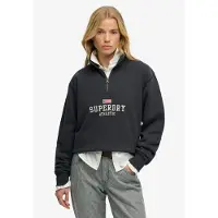 Superdry Sweatshirt 'Essentials' marine / wit
