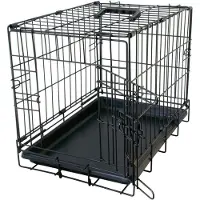 Duvo+ Draadkooi my home zwart - 2 deuren - 76 x 48 x 54 cm