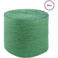 vidaXL 4 mm Groen 100% Tossa jute