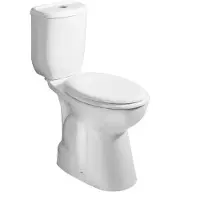 Creavit Toilet handicap comfort height staand toilet s-uitgang 38.5x67.2x91.1 cm wit